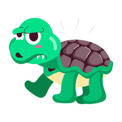 angry turtle, upset, tortoise, terrapin, reptile,  

