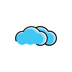 Abstract cloud logo icon vector template design