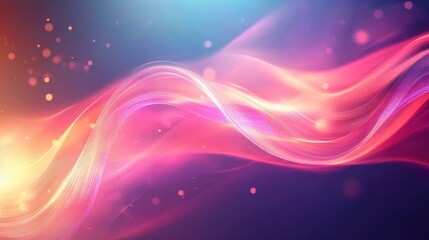 Obraz premium Dynamic flowing lines and light effects creating an abstract background.