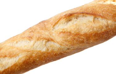 Loaf of bread isolated white background