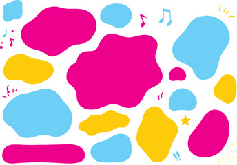 ビビットカラーのふにゃふにゃしたフレームセット