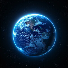 earth in space