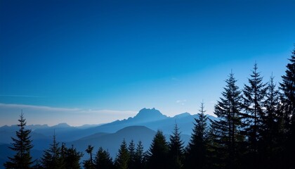 【風景素材】山に差し込む光