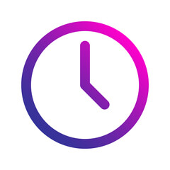 time gradient icon