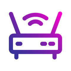 wifi router gradient icon