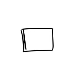 handdrawn rectangle doodle 