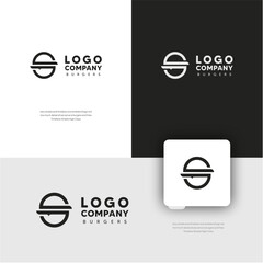 SIMPLE S BURGERS LOGO MINIMALIST