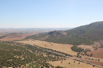 Castle of Calatrava la Nueva, fortress of the Military Order of Calatrava in the province of Ciudad...
