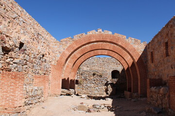 Castle of Calatrava la Nueva, fortress of the Military Order of Calatrava in the province of Ciudad...