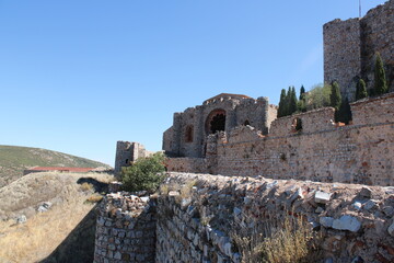 Castle of Calatrava la Nueva, fortress of the Military Order of Calatrava in the province of Ciudad...