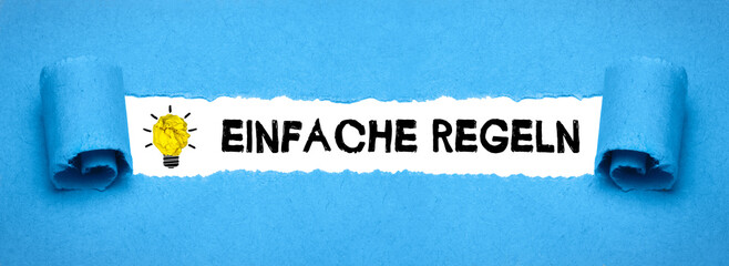einfache Regeln	
