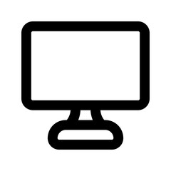 monitor line icon