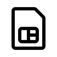 Obraz premium sim line icon