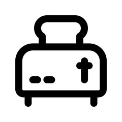 toaster line icon