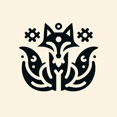 Minimalist Knolling Design: Tibetan Icon Logos
