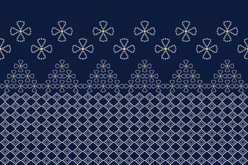 Geometric Pattern Traditional Tribal Style, Pixel Embroidery,Geometric Pattern. Beautiful Background Pattern,Fabric Pattern For Clothes ,Dress,Carpet,Curtain,Sarong,Saree, Scarf,Batik,wallpaper,border