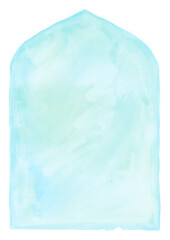 Obraz premium フレーム、水彩、パステルカラー、