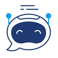 Bot Scripting Icon. Robot with Code. Transparent PNG Illustration for Automation Concept