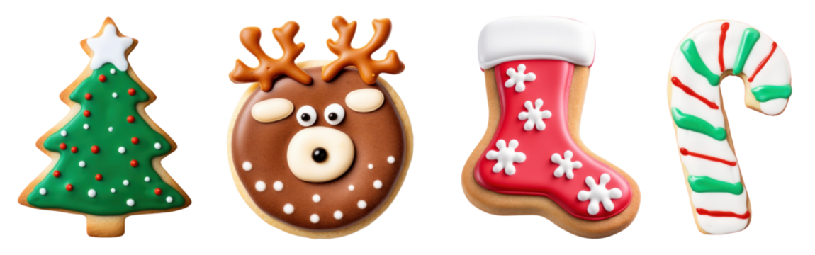 X'mas cookie png on transparent background