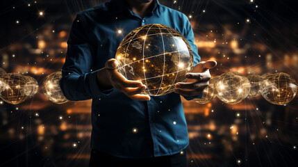 communication technology and global business online, internet connection concept, connectivity