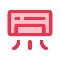 air conditioner outline fill icon
