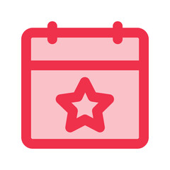 event outline fill icon