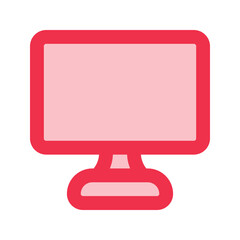 monitor outline fill icon