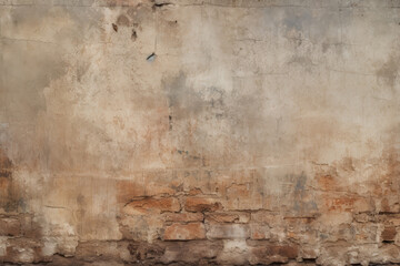 Fototapeta premium Processed collage of dirty brown concrete wall surface texture. Background for banner, backdrop