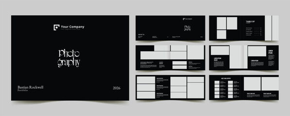 creative landscape photography brochure portfolio template
