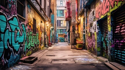 Fototapeta premium Graffiti Alleyway