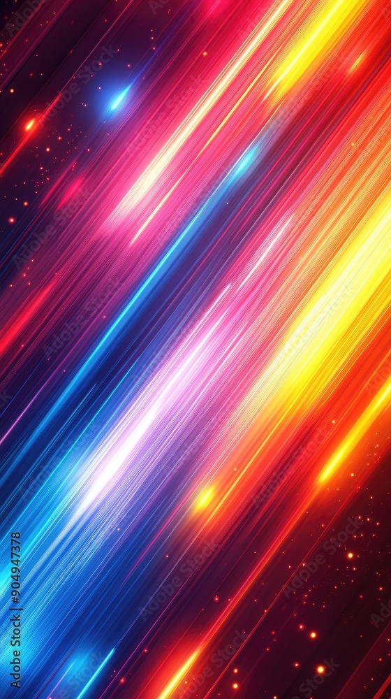 Aufkleber diagonal lines of light are streaking across a dark background