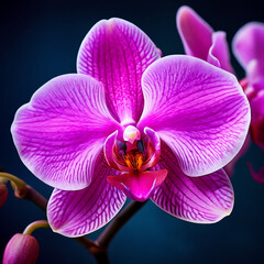 orchid on black