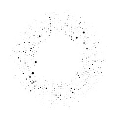 Obraz premium Circle halftone dotted background