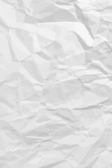 White clean crumpled paper