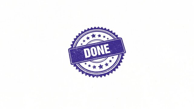 Done Rubber Stamp