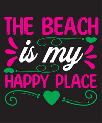 Obraz premium beach t-shirt design
