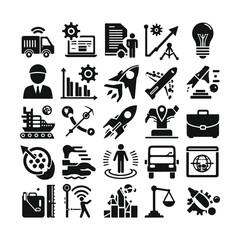 Office and Business Glyph Icons Pack