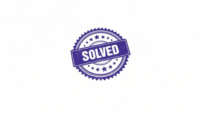 Solved Rubber Stamp