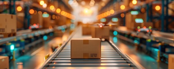 High-tech warehouse, drone inventory tracking, holographic displays, advanced logistics, open space