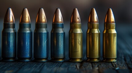 many ammunition bullets pattern background