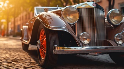 Fototapeta premium Vintage Car Close-up