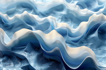 Fototapeta premium Singular intricately flowing colored smoke stream digital painting.