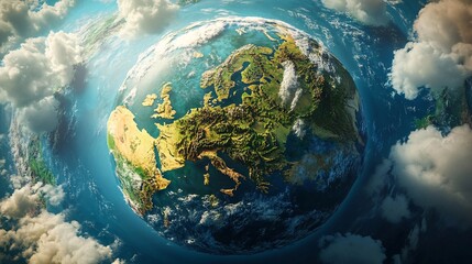 Fototapeta premium Planet Earth - Europe with business elements