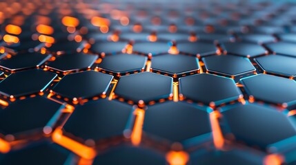 Obraz premium Blockchain digital ledger, secure record, holographic data, futuristic design