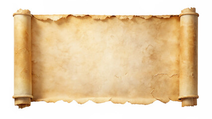 Vintage parchment scroll tied with weathered rope