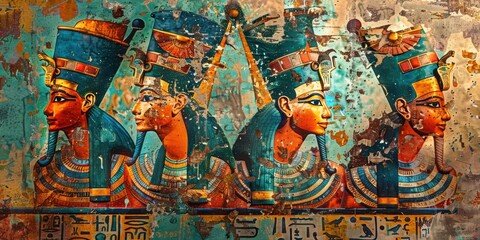 Ancient Egyptian Queens Mural