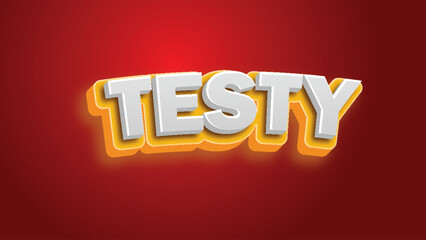 testy 3D text effect 