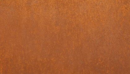 Closeup of rusted orange weathering steel texture