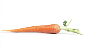 carrot isolated on white background, full depth of field, ai