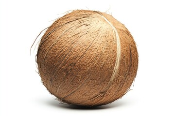coconut, isolated on white background, full depth of field, ai